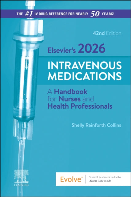 Book cover of: Elsevier's 2026 Intravenous Medications