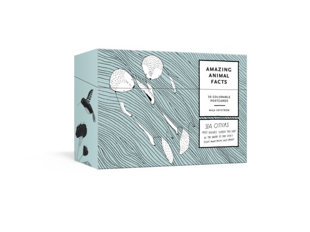 Book cover of: Amazing Animal Facts Postcards. By: Maja Säfström