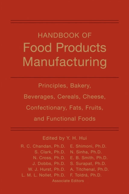 Book cover of: Handbook of Food Products Manufacturing, 2 Volume Set. By: Nirmal Sinha