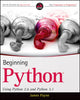 Book cover of: Beginning Python. By: James Payne