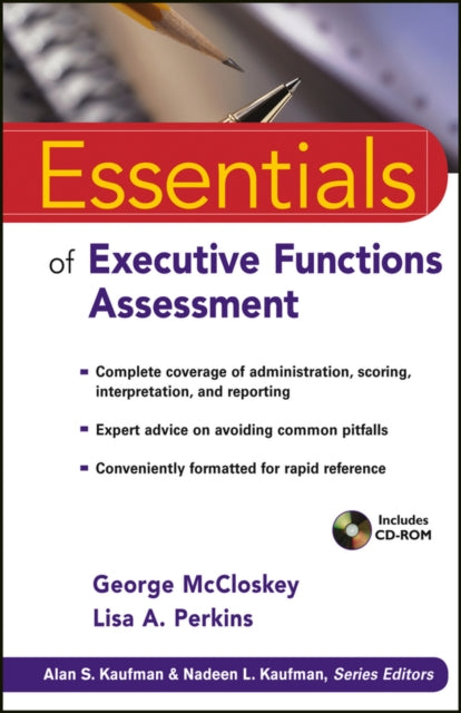 Book cover of: Essentials of Executive Functions Assessment. By: George McCloskey