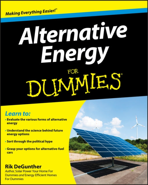Book cover of: Alternative Energy For Dummies. By: Rick Gunther