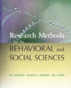 Book cover of: Research Methods for the Behavioral and Social Sciences. By: Bart L. Weathington