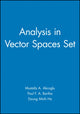 Book cover of: Analysis in Vector Spaces Set