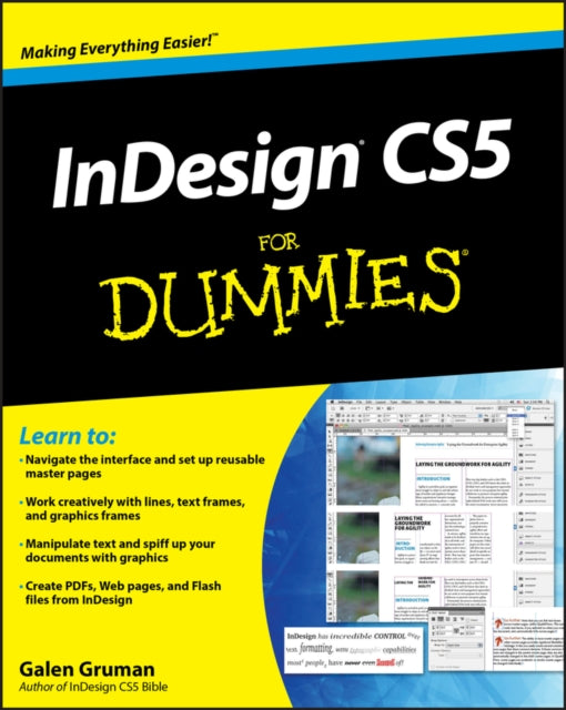 Book cover of: InDesign CS5 For Dummies. By: Galen Gruman