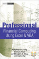 Book cover of: Professional Financial Computing Using Excel and VBA
