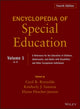 Book cover of: Encyclopedia of Special Education, Volume 1. By: Cecil R. Reynolds