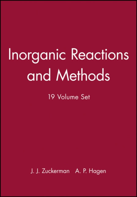 Book cover of: Inorganic Reactions and Methods, Set. By: Jerold J. Zuckerman