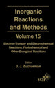 Book cover of: Inorganic Reactions and Methods, Electron-Transfer and Electrochemical Reactions; Photochemical and Other Energized Reactions. By: Jerold J. Zuckerman