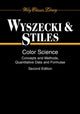 Book cover of: Color Science. By: Günter Wyszecki
