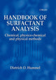 Book cover of: Handbook of Surfactant Analysis. By: Dieter O. Hummel