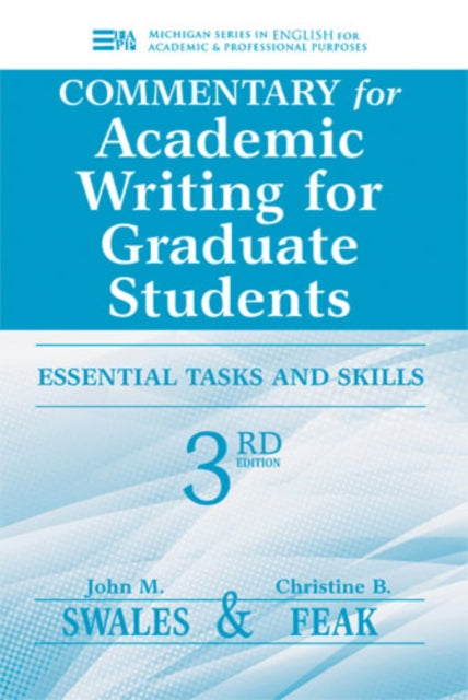 Book cover of: Commentary for Academic Writing for Graduate Students, 3rd Ed.