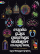 Book cover of: Stained Glass Christmas Ornament Coloring Book. By: Carol Belanger Grafton
