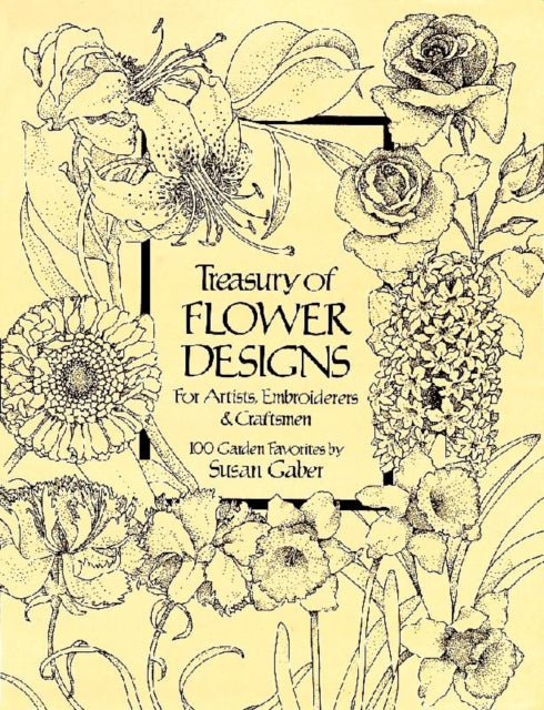 Book cover of: Treasury of Flower Designs for Artists, Embroiderers and Craftsmen