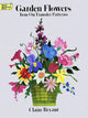 Book cover of: Garden Flowers Iron-on Transfer Patterns. By: Claire Bryant
