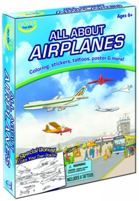 Book cover of: All About Airplanes Fun Kit