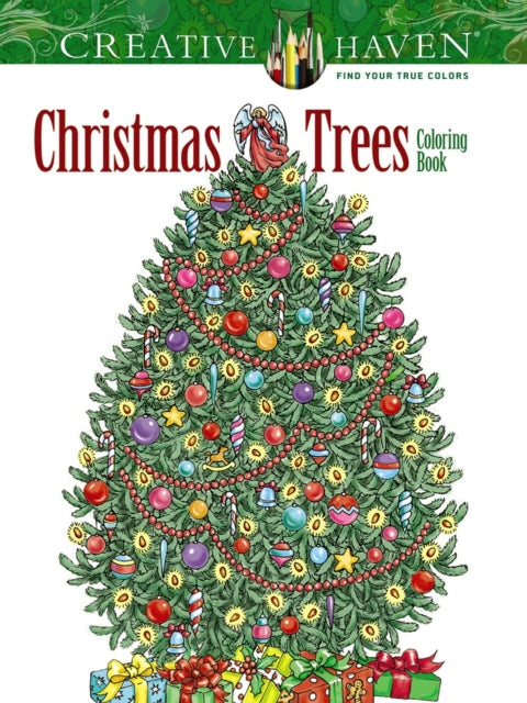 Book cover of: Creative Haven Christmas Trees Coloring Book. By: Barbara Lanza
