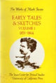 Book cover of: Early Tales and Sketches, Volume 1