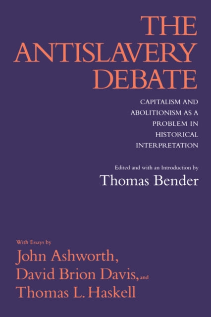 Book cover of: Antislavery Debate. By: Thomas Bender
