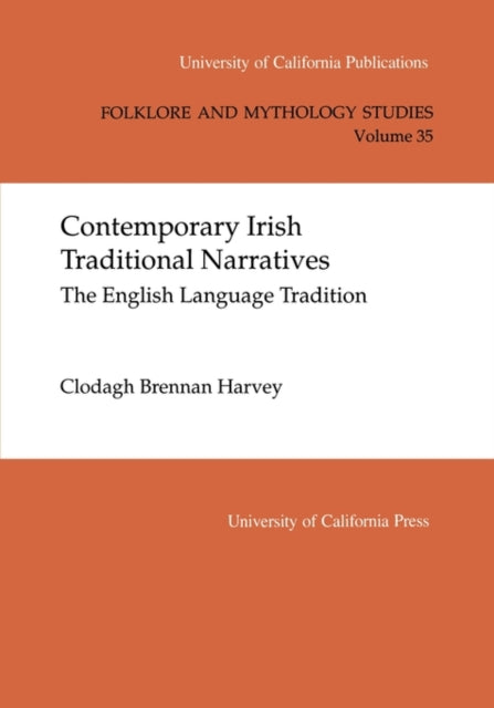 Book cover of: Contemporary Irish Traditional Narrative