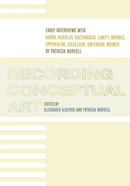 Book cover of: Recording Conceptual Art