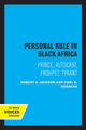 Book cover of: Personal Rule in Black Africa. By: Robert H. Jackson