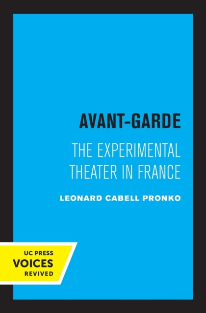 Book cover of: Avant-Garde. By: Leonard Cabell Pronko