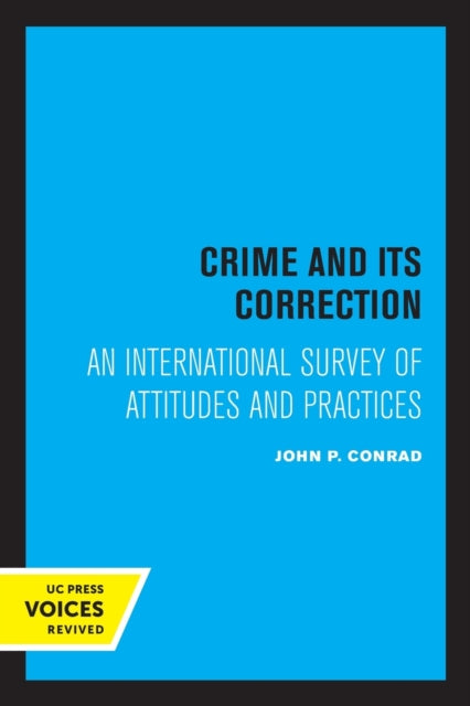 Book cover of: Crime and Its Correction. By: John Conrad