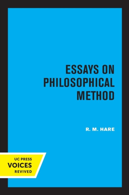 Book cover of: Essays on Philosophical Method. By: R. M. Hare