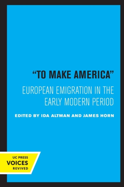 Book cover of: To Make America. By: Ida Altman