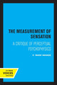 Book cover of: Measurement of Sensation. By: C. Wade Savage
