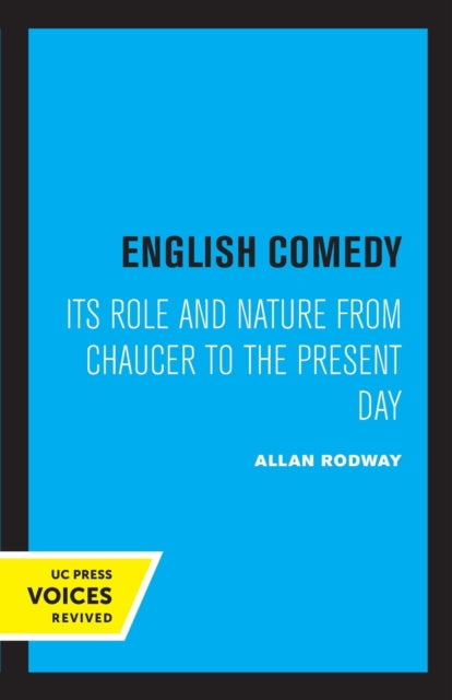 Book cover of: English Comedy. By: Allan Rodway