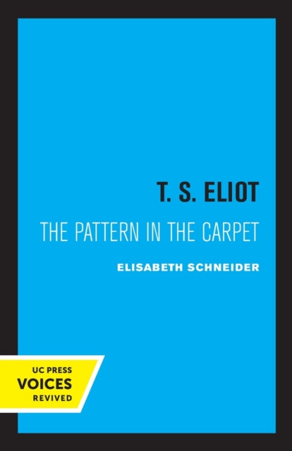 Book cover of: T. S. Eliot. By: Elisabeth Wintersteen Schneider