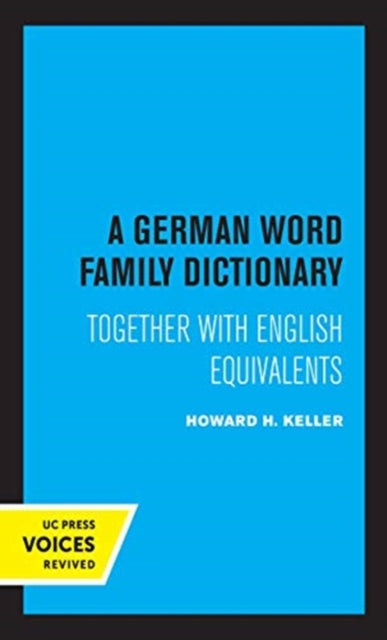 Book cover of: German Word Family Dictionary. By: Howard H. Keller