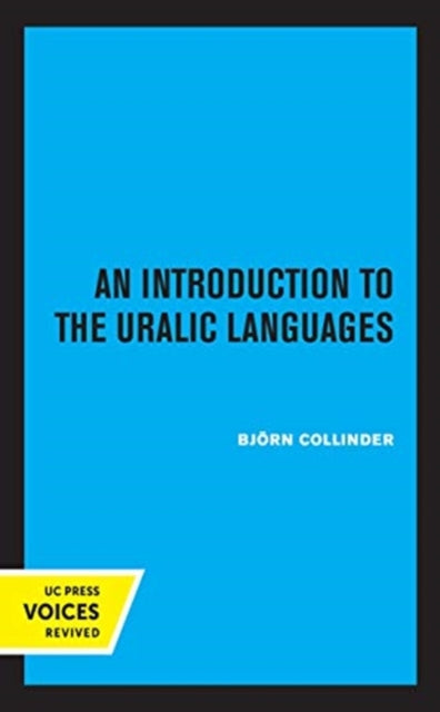 Book cover of: Introduction to the Uralic Languages. By: Bjö Collinder
