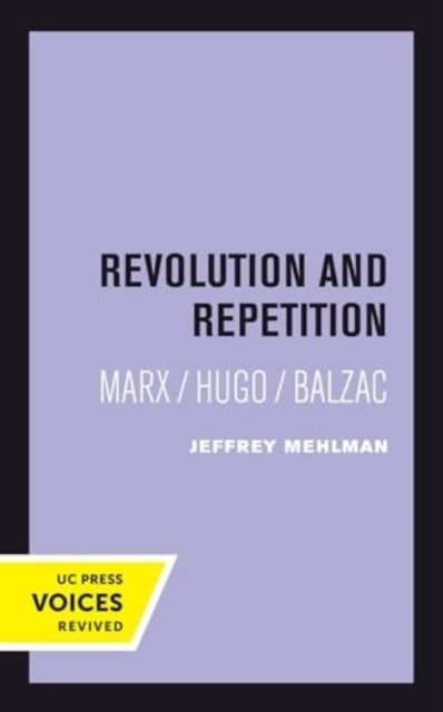 Book cover of: Revolution and Repetition. By: Jeffrey Mehlman