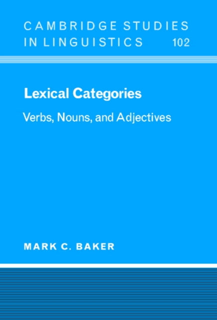 Book cover of: Lexical Categories