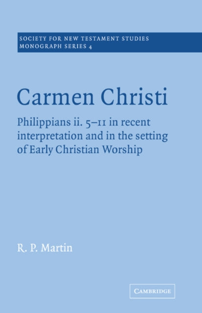 Book cover of: Carmen Christi. By: James D. Martin