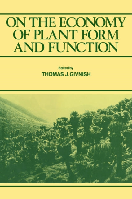 Book cover of: On the Economy of Plant Form and Function. By: Thomas J. Givnish