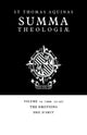 Book cover of: Summa Theologiae: Volume 19, The Emotions. By: Thomas Aquinas