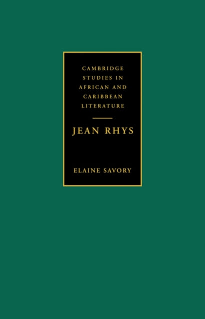 Book cover of: Jean Rhys. By: Elaine Savory
