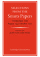 Book cover of: Selections from the Smuts Papers: Volume VII, August 1945-October 1950. By: Jean van der Poel