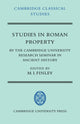 Book cover of: Studies in Roman Property. By: M. I. Finley