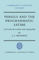 Book cover of: Persius and the Programmatic Satire. By: J. C. Bramble
