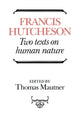 Book cover of: Hutcheson: Two Texts on Human Nature. By: Francis Hutcheson
