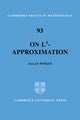 Book cover of: On L1-Approximation. By: Allan M. Pinkus
