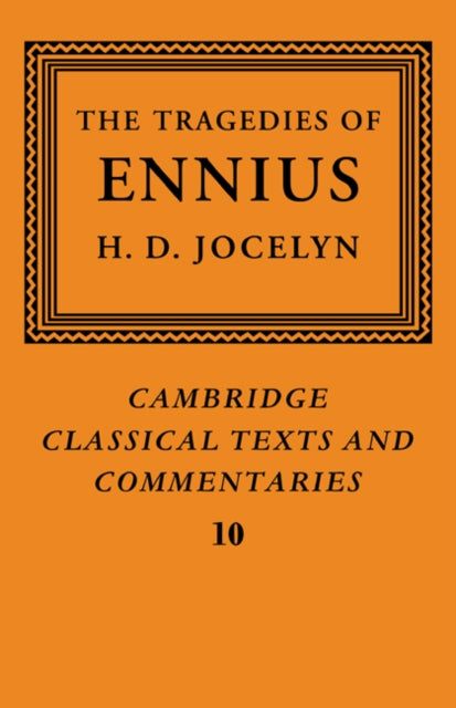 Book cover of: Tragedies of Ennius. By: H. D. Jocelyn