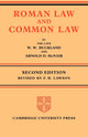 Book cover of: Roman Law and Common Law. By: W. W. Buckland