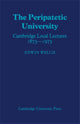 Book cover of: Peripatetic University. By: B. Hunt