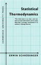 Book cover of: Statistical Thermodynamics. By: Erwin Schrödinger